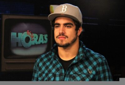 Caio Castro não quis atender fã (Foto: TV Globo)