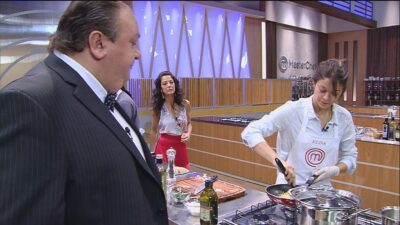 Participante respondeu apresentadora de maneira ríspida. (Foto: Divulgação)