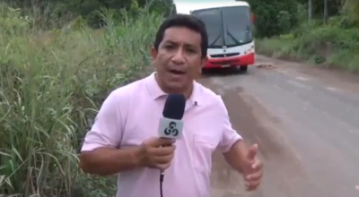 Manoel quase sofreu um acidente (Foto: reprodução)