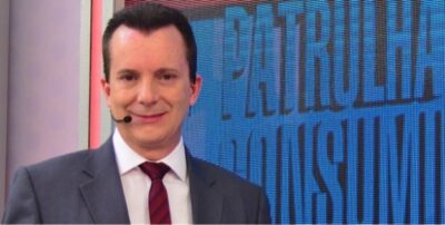 Celso Russomanno na RecordTV. Foto - divulgação.