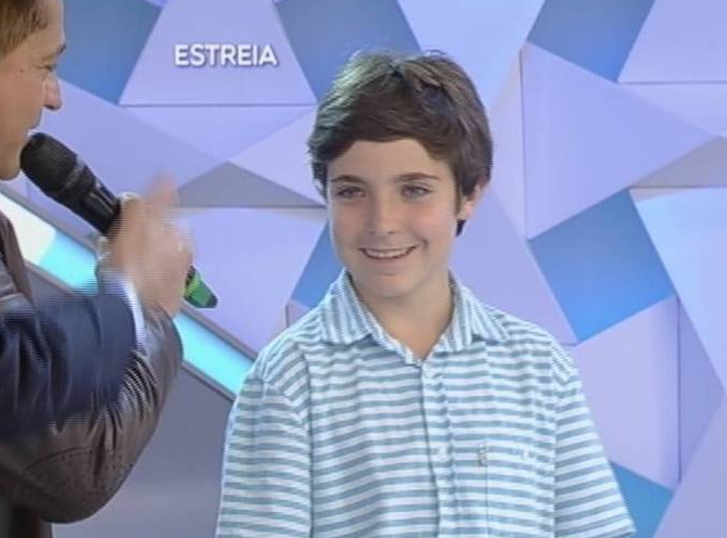 Gugu e o filho mais velho (Foto: Reprodução/ Rede Record) Gugu e o filho mais velho (Foto: Reprodução/ Rede Record)