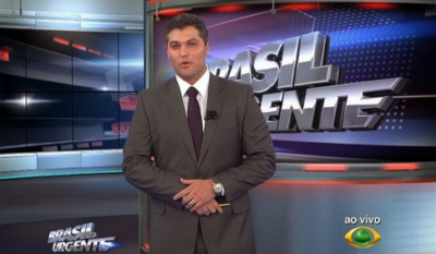 Joel Datena levou uma bronca ao vivo (Foto: Reprodução)