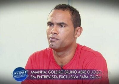 O goleiro Bruno foi entrevistado por Gugu (Foto: Reprodução)