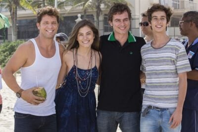 Mario Frias, Bruna Hamu, João Vitti e Guilherme Hamaceck
(Foto: Globo/ Tata Barreto)