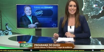 Vídeo: Record comemora liderança de Gugu em Portugal