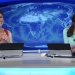 Sandra Annenberg e Patrícia Poeta no "Jornal Nacional". (Foto: Divulgação)
