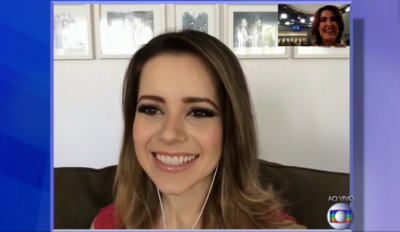 Sandy falou ao vivo no 
