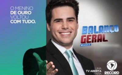 Luiz Bacci abre a programação da Record (Foto: Divulgação)