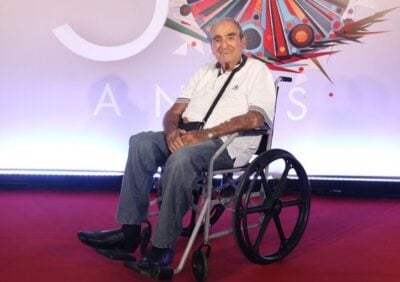 Elias Gleizer esteve na comemoração dos 50 anos da Globo (Foto: Fábio Rocha / Gshow)