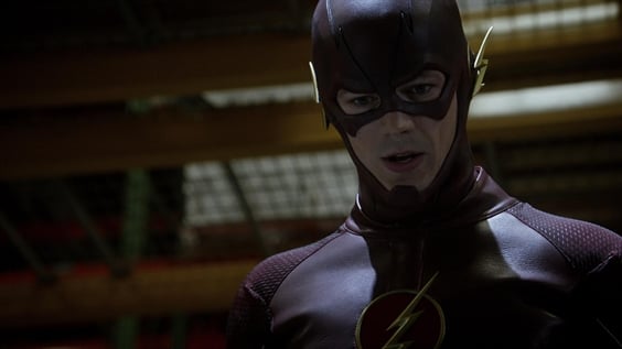 Barry Allen (Grant Gustin) em The Flash na Globo (Foto: Globo/ Divulgação)
