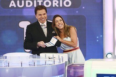 Silvio Santos e sua filha, Patrícia Abravanel (Foto: Divulgação)