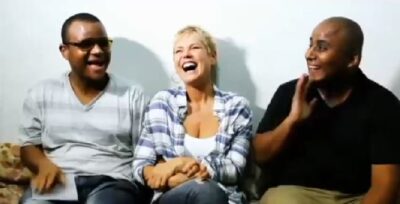 Xuxa na casa de fãs (foto: Reprodução / TV Record)