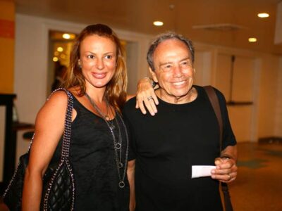 Stênio Garcia e sua mulher (Foto: Diego Bellizzi/Photorio News)