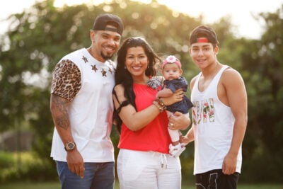 Cantor Naldo e sua família (Foto: Divulgação)