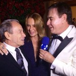 Stênio Garcia e a mulher em entrevista a Amaury Junior (Foto: Divulgação)