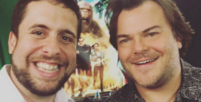 Maurício e Jack Black. (Foto: Reprodução)