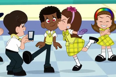 Cena do desenho animado de 