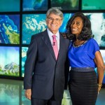 Glória Maria e Sérgio Chapelin
(Foto: Globo/ Paulo Belote)
