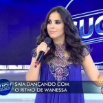 Wanessa no "Programa do Gugu", onde protagonizou uma das gafes da TV em 2015
(Foto: Reprodução/Record)