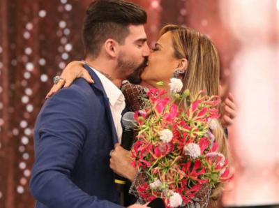 Viviane Araújo na época que namorava o jogador (Foto: Reprodução/Gshow)