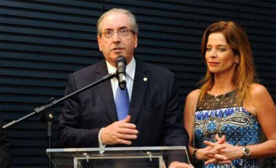 Eduardo Cunha e Claudia Cruz (Foto: Luis Macedo / Câmara dos Deputados)