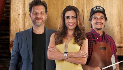 Carlos Bertolazzi, Ticiana Villas Boas e Rogério Betti
(Foto: Divulgação/SBT)