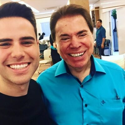 Luiz Bacci  e Silvio Santos (Foto: Luiz Bacci Instagram)