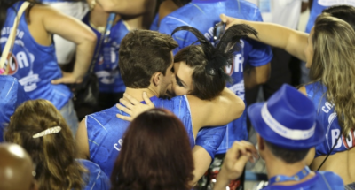 Klebber Toledo e Mônica Iozzi juntos no Carnaval (Foto AgNews)