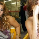 Antiga tatuagem de Viviane (Foto: Reprodução)