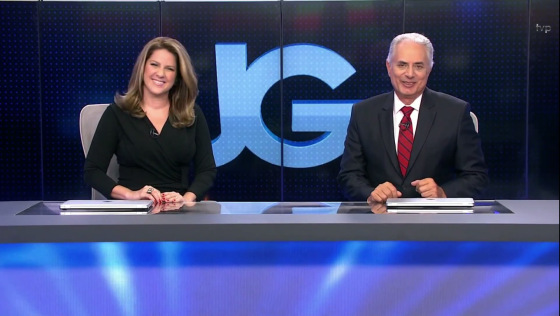 Antiga bancada do "Jornal da Globo"