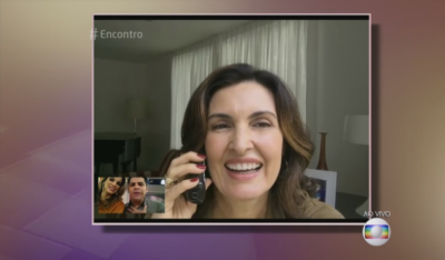 Fátima Bernardes anunciou que volta amanhã (Foto: Reprodução)