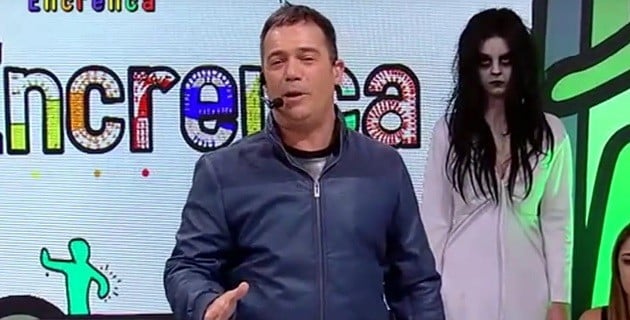 Momento do programa Encrenca, na RedeTV (Foto: Reprodução)