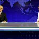 Joseval Peixoto e Rachel Sheherazade no comando do "SBT Brasil"
(Foto: Lourival Ribeiro/SBT)