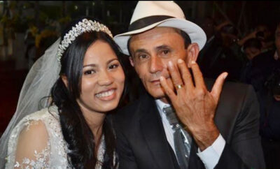 Cantora Stefhany ao lado do marido, Roberto Cardoso. Foto: arquivo pessoal/Facebook