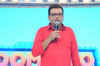 Geraldo Luís no comando de seu programa, o 