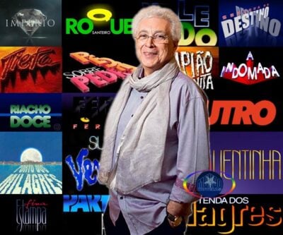 Aguinaldo Silva e algumas de suas novelas. Foto: montagem.