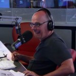 Ricardo Boechat na rádio. Foto - divulgação.