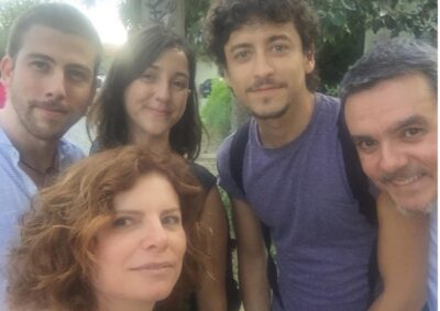 Parte do elenco de 