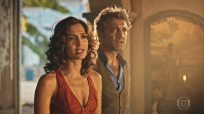 Tereza (Camila Pitanga) e Santo (Domingos Montagner) em cena de 