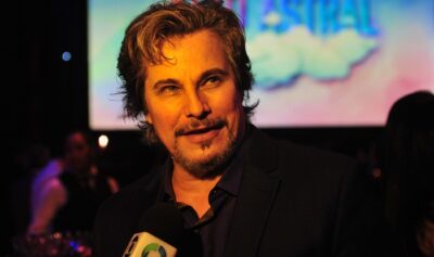 Edson Celulari no lançamento da novela 