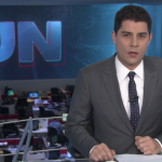 Evaristo Costa no "Jornal Nacional" (Foto: Reprodução)
