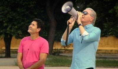 Gian e Roberto Justus no 
