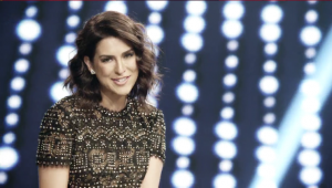 Fernanda Paes Leme apresenta o "X Factor Brasil" (Foto: Reprodução/Band)