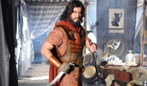 Josué (Sidney Sampaio) em "A Terra Prometida" (Foto: Munir Chatack/Record)