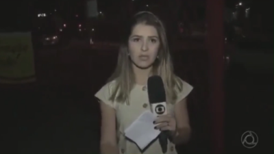 Larissa Fernandes, repórter da afiliada da Globo na Paraíba
(Foto: Reprodução/TV Paraíba)
