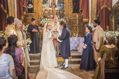 Casamento de Xavier (Bruno Ferrari) e Branca (Nathalia Dill)
(Foto: Globo/Caiuá Franco)