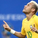 Neymar durante partida Brasil x Colômbia
(Foto: Lucas Figueiredo/CBF)