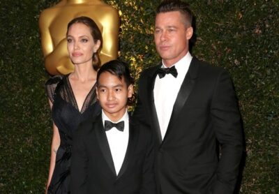 Angelina Jolie, Maddox e Brad Pitt (Foto: Getty Images)