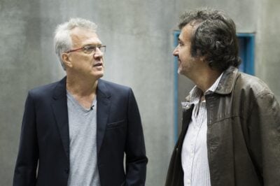 Pedro Bial e José Alvarenga (Diretor)
(Foto: Globo/Caiuá Franco)