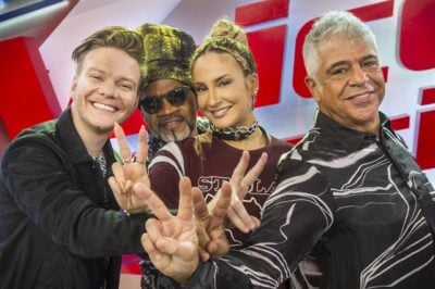 Michel Teló, Carlinhos Brown, Claudia Leitte e Lulu Santos
(Foto: Globo/Mauricio Fidalgo)